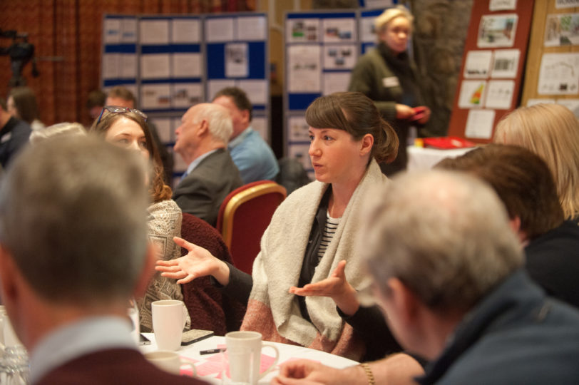 Members of the local community share ideas for An Camas Mòr