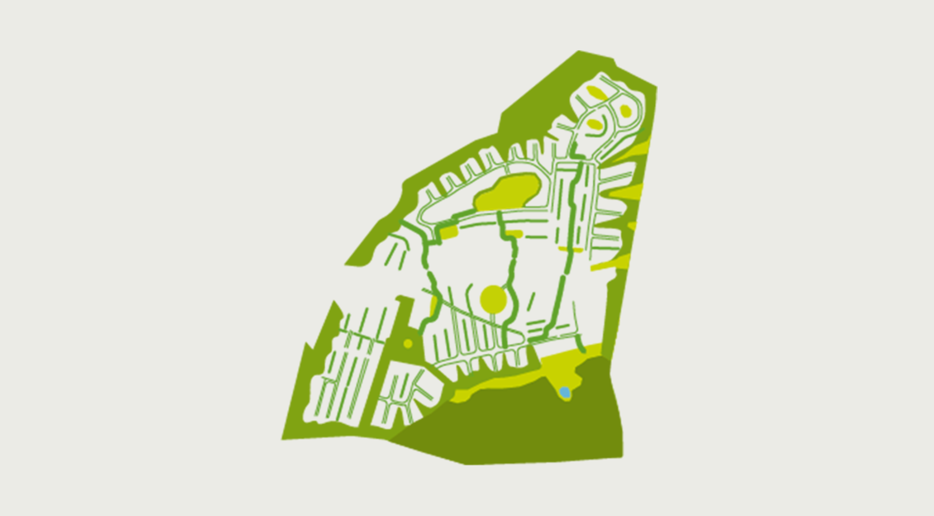 plan showing the nature corridors - An Camas Mor