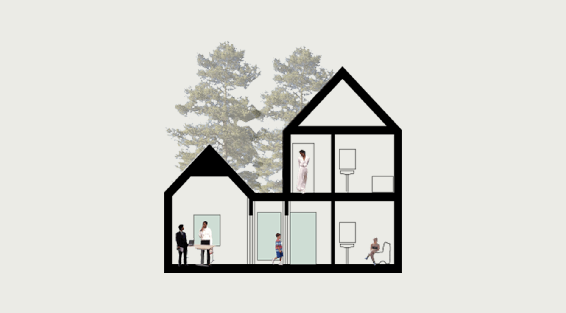 work and living space will coexist, An Camas Mòr